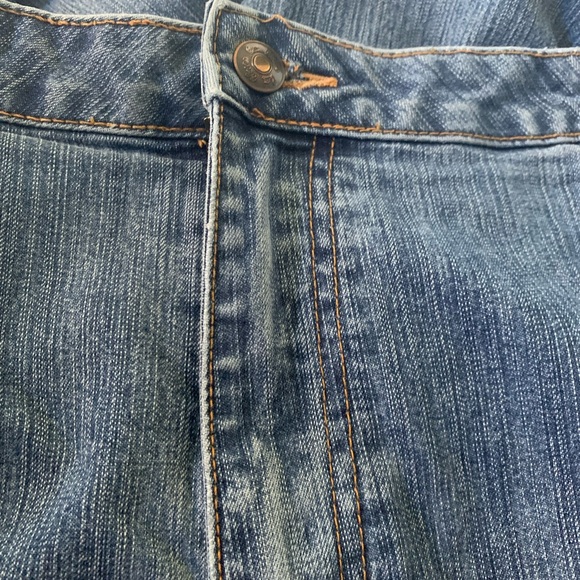 WOMEN'S L.A.blues DENIM JEANS, SIZE 20W Boot Cut Light Frayed Bottoms - Picture 4 of 14